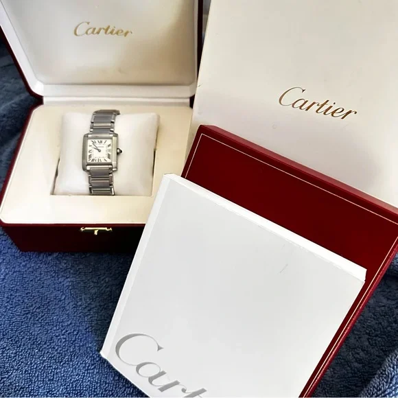 Cartier Silver Stainless Steel Watch with Red Box - Picture 3 of 13